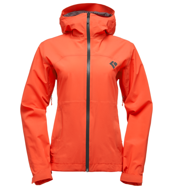 Black Diamond Women's Stormline Stretch Rain Shell, Octane
