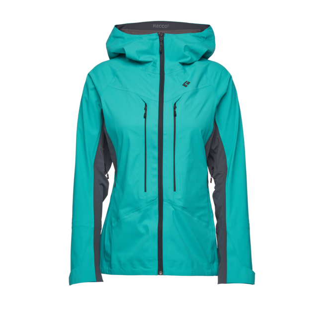 Black Diamond Women's Dawn Patrol Hybrid Shell, Dark Patina