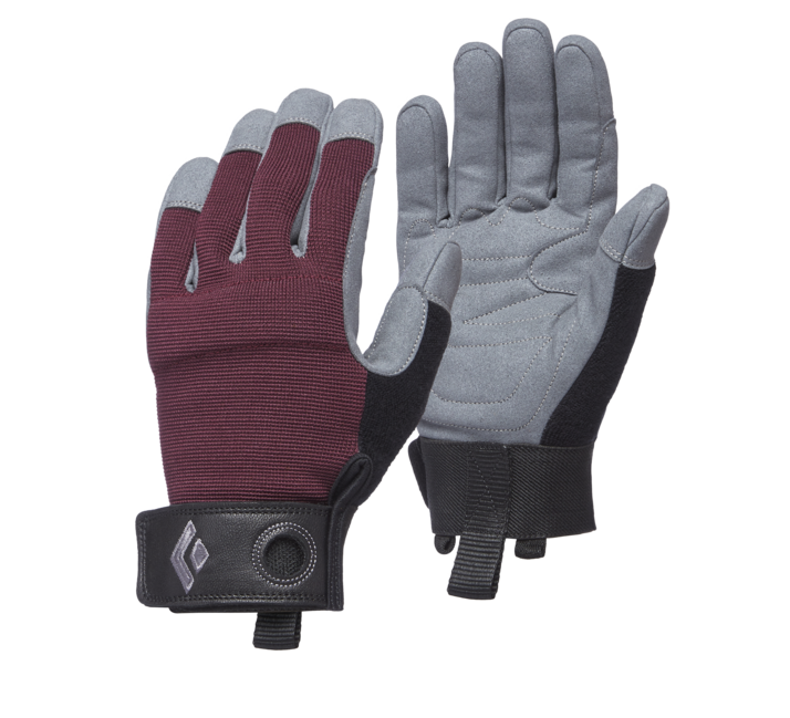 Black Diamond Crag Women's Climbing Gloves, Burgundy