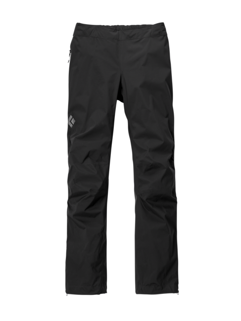 Black Diamond Women's Stormline Stretch Waterproof Pants, Black