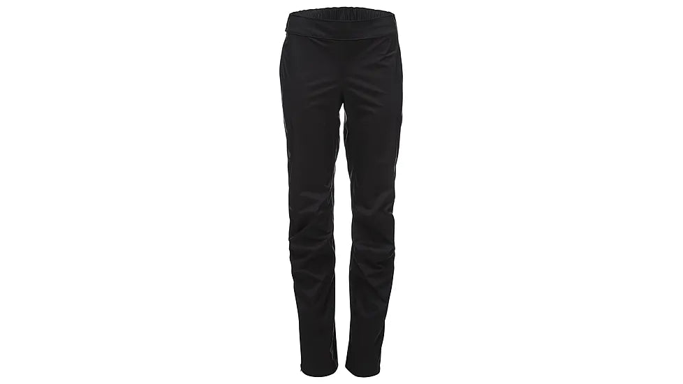 Black Diamond Women's Stormline Stretch Full Zip Rain Pants, Black