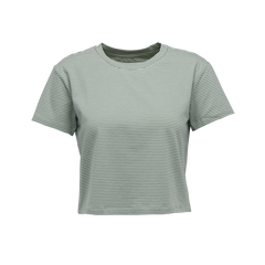 Black Diamond BD Stripe women's short-sleeve t-shirt, foam green-laurel green