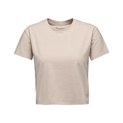 Black Diamond BD Stripe women's short-sleeve t-shirt, off white-pale mauve