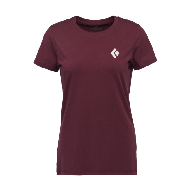Black Diamond Women's T-Shirt Equipment for Alpinists, Burgundy
