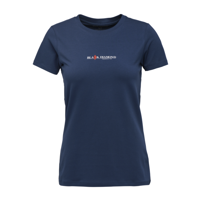 Black Diamond Women's Heritage Wordmark T-Shirt, Indigo