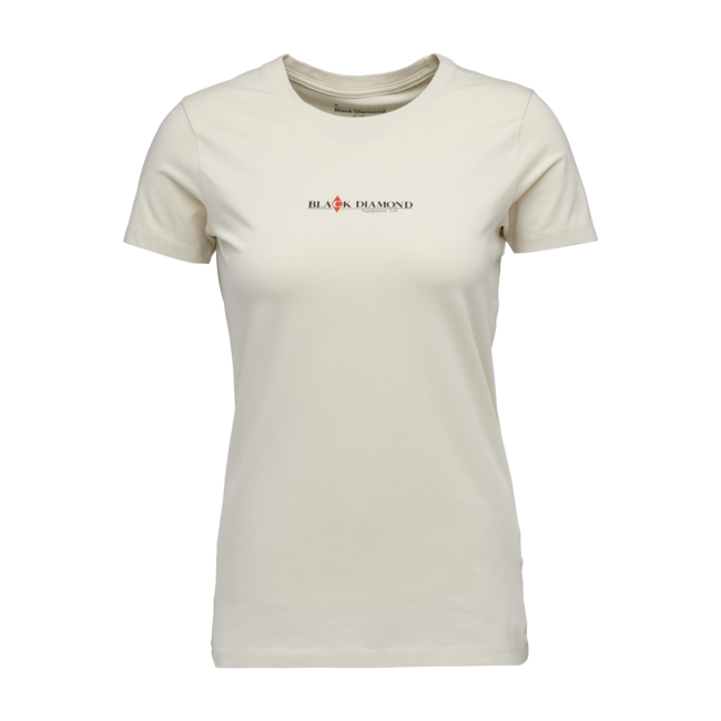 Black Diamond Women's Heritage Wordmark T-Shirt, Off White