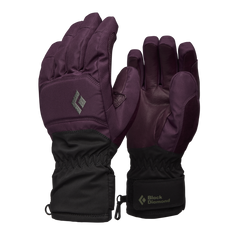 Black Diamond Mission women's winter gloves, blackberry