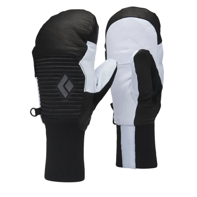 Black Diamond Session Knit Mitts Women's Gloves, Black-Belay Blue