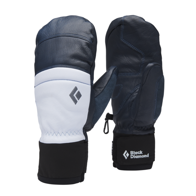 Black Diamond Women's Spark Mitts Winter Gloves, Charcoal-Belay Blue