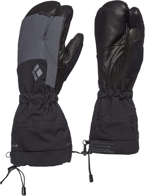 Black Diamond Soloist Finger Climbing Gloves, Black