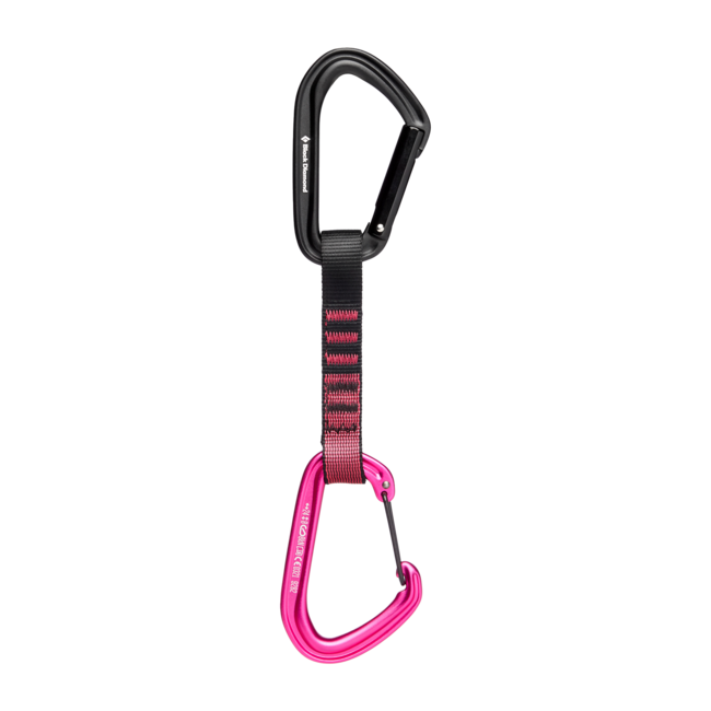 Black Diamond Hotforge Hybrid Climbing Quickdraw 12cm, Ultra Pink