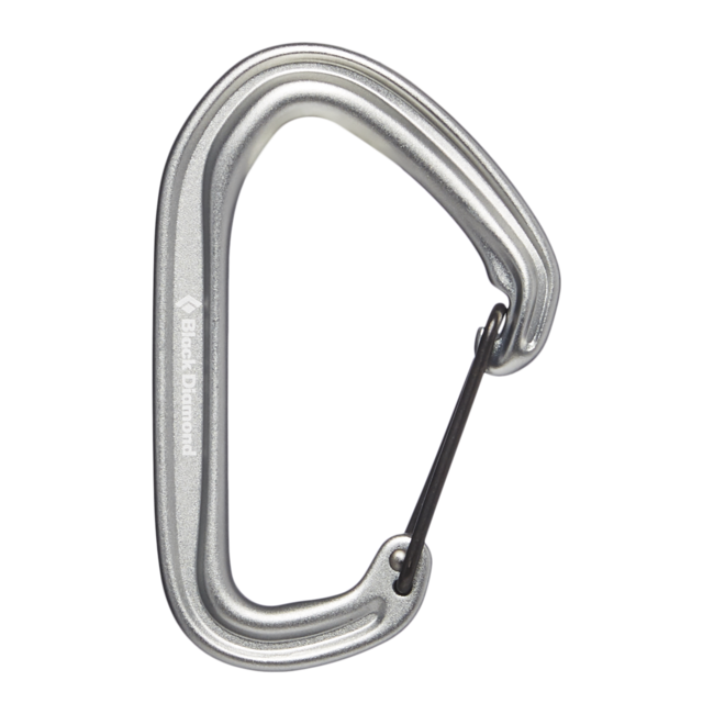 Black Diamond Hotwirel Carabiner, Light Gray