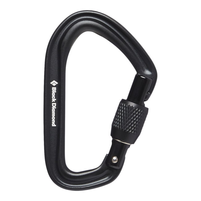 Black Diamond Hotforge Carabiner with Locking Gate, Black