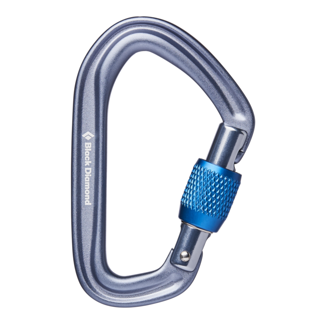 Black Diamond Hotforge Carabiner with Lock, Grey