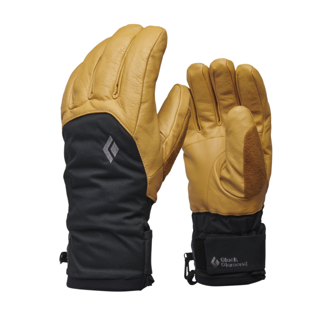 Black Diamond Legend Leather Gloves, Natural-Anthracite