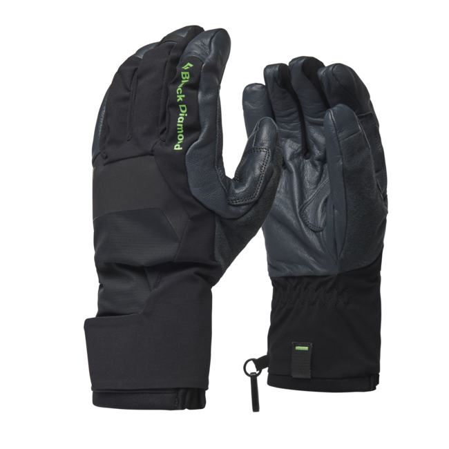 Black Diamond Punisher Leather Gloves, Black