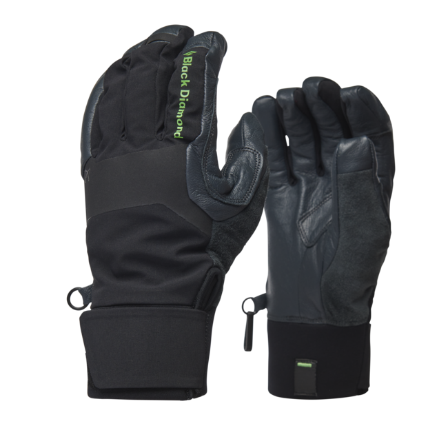 Black Diamond Terminator Leather Gloves, Black