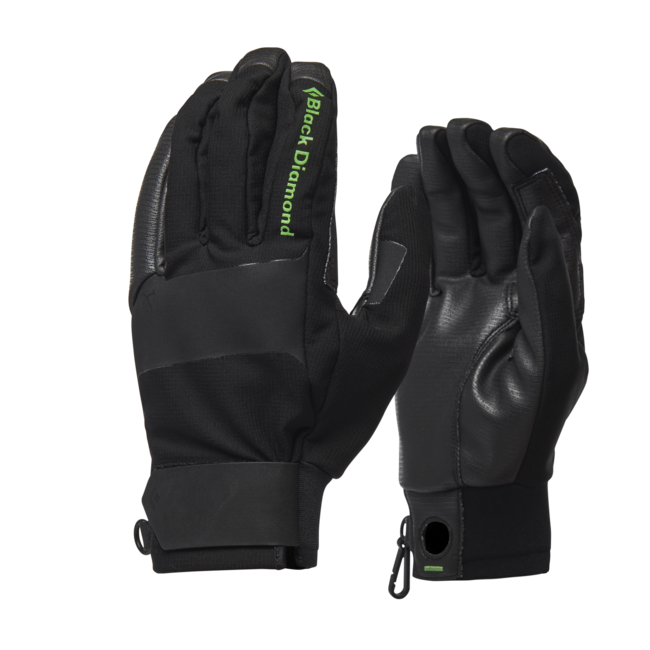 Black Diamond Torque Leather Gloves, Black