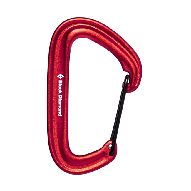 Black Diamond Litewire Carabiner, Red
