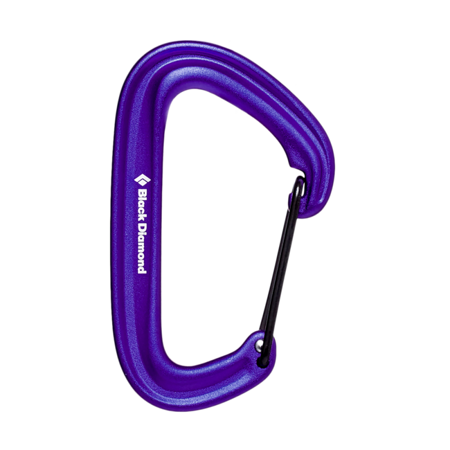 Black Diamond Litewire Carabiner, Purple