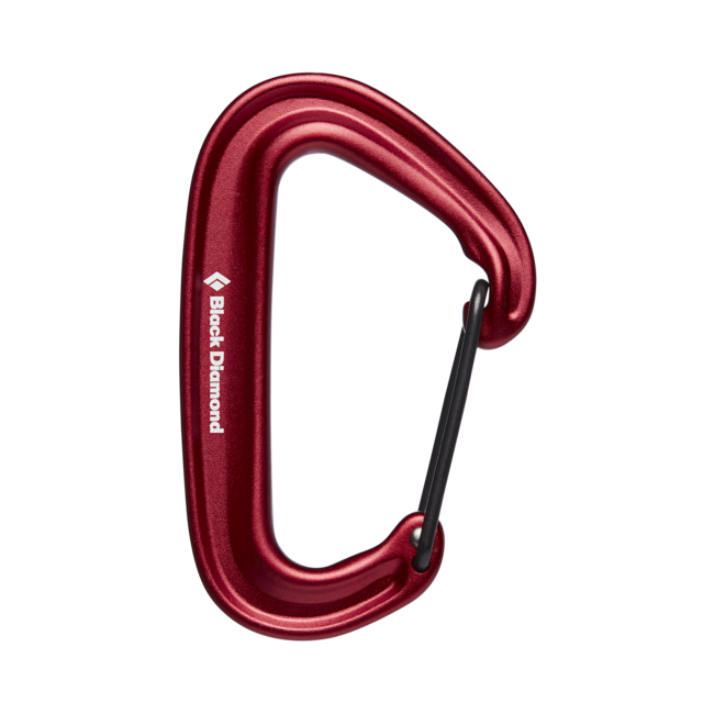 Black Diamond Miniwire Carabiner, Red
