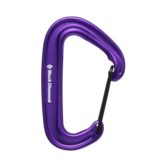 Black Diamond Miniwire Carabiner, Purple