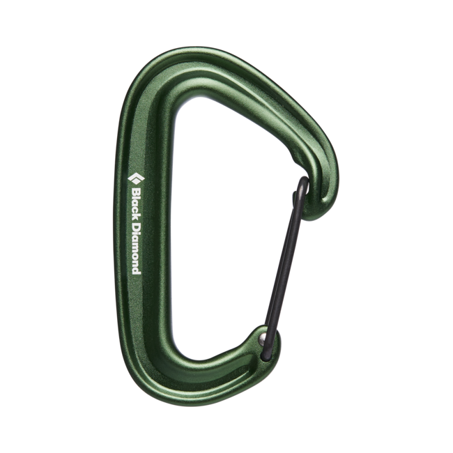 Black Diamond Miniwire Carabiner, Green