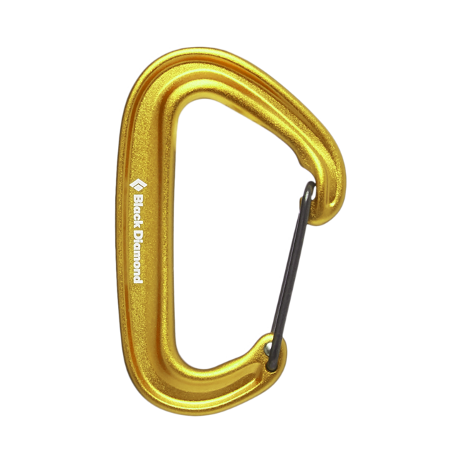 Black Diamond Miniwire Carabiner, Yellow