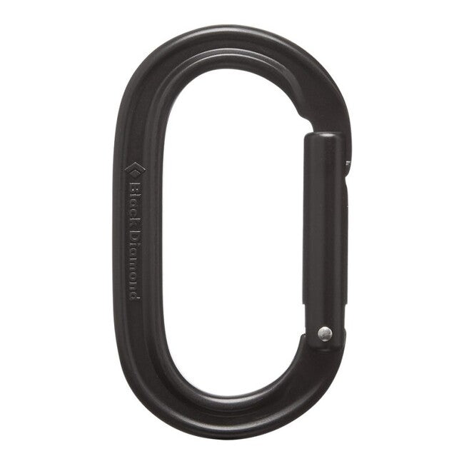 Black Diamond Oval Carabiner with Keylock, Black