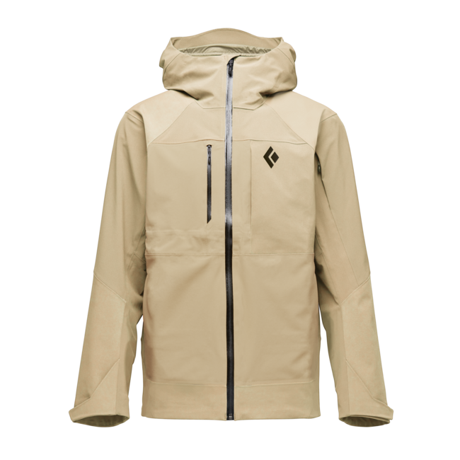 Black Diamond Women's Recon Stretch Pro Men's Shell Ski Jacket, Khaki
