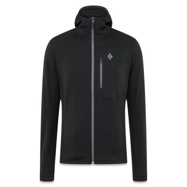 Black Diamond Coefficient Women's Men's Hoodie, Black