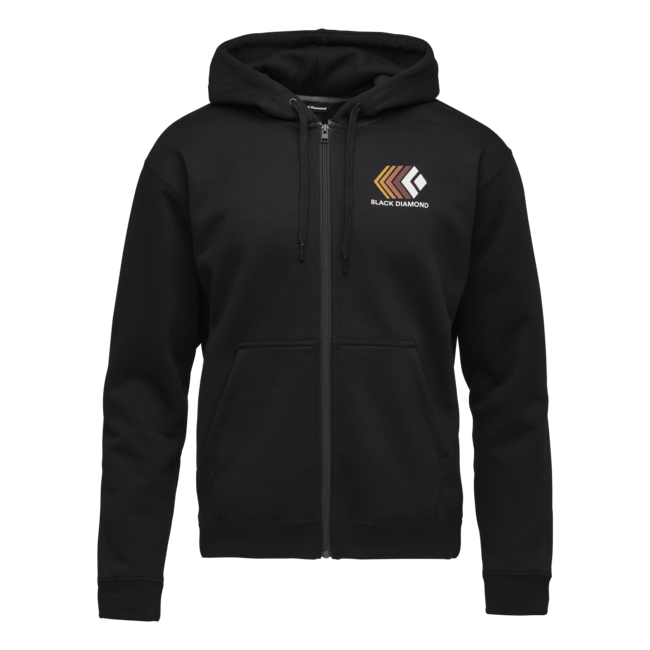 Black Diamond Faded Women's Men's Fleece Hoodie, Black