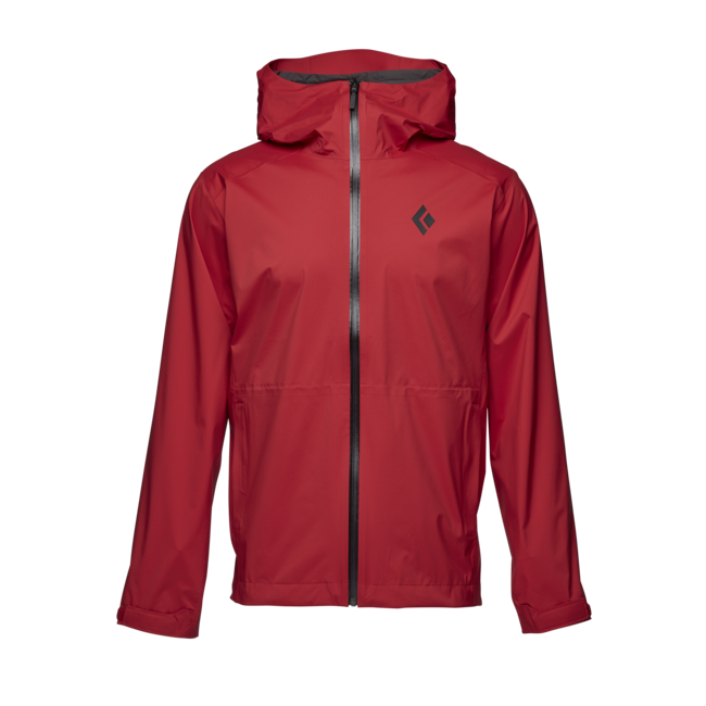 Black Diamond Stormline Stretch Rain Shell Women's Men's Jacket, Carmine