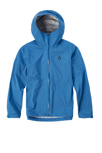 Black Men's Diamond Women's Stormline Stretch Rain Shell, Kingfisher