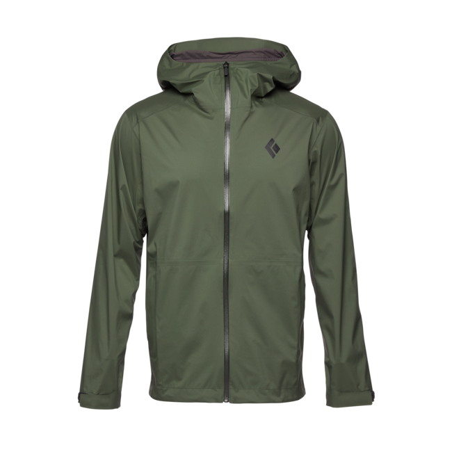 Black Men's Diamond Women's Stormline Stretch Rain Shell, Tundra