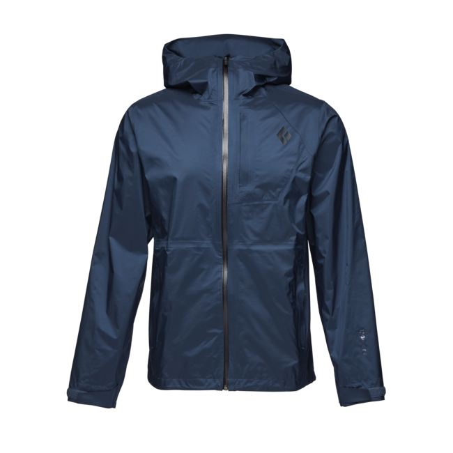 Black Diamond Treeline Rain Shell Women's Men's Jacket, Indigo