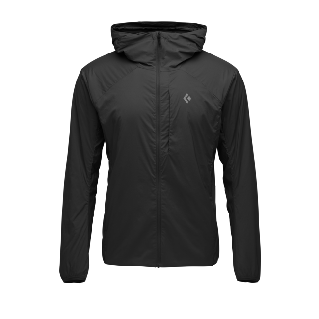 Black Diamond Women's Men's Softshell Jacket Alpine Start Insulated Hoody, Black