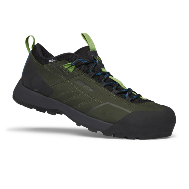 Black Diamond Mission Low Waterproof Approach Men's Shoes, Cypress-Black