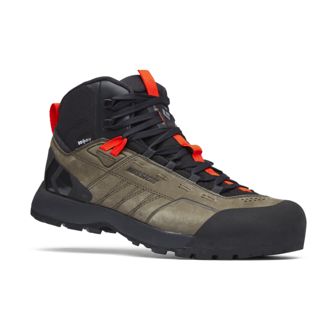 Black Diamond Mission Mid Waterproof Approach Men's Shoes, Walnut-Octane