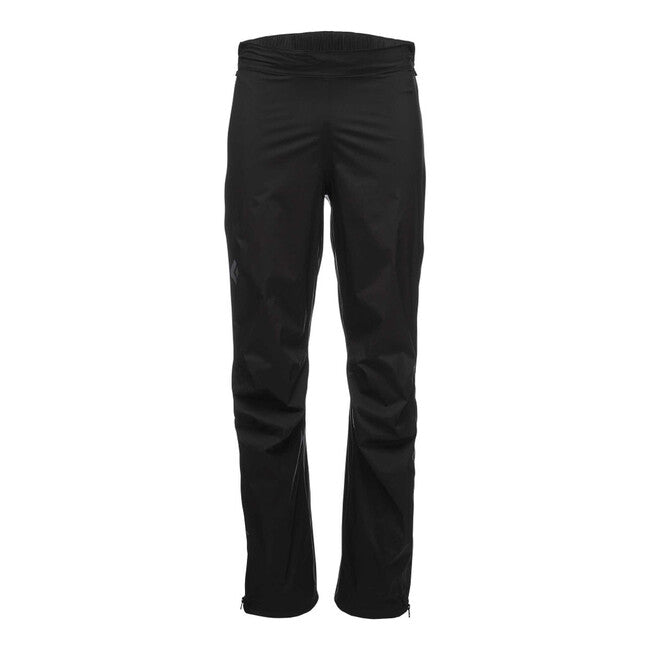 Black Diamond Stormline Stretch Full Zip Men's Rain Pants, Black