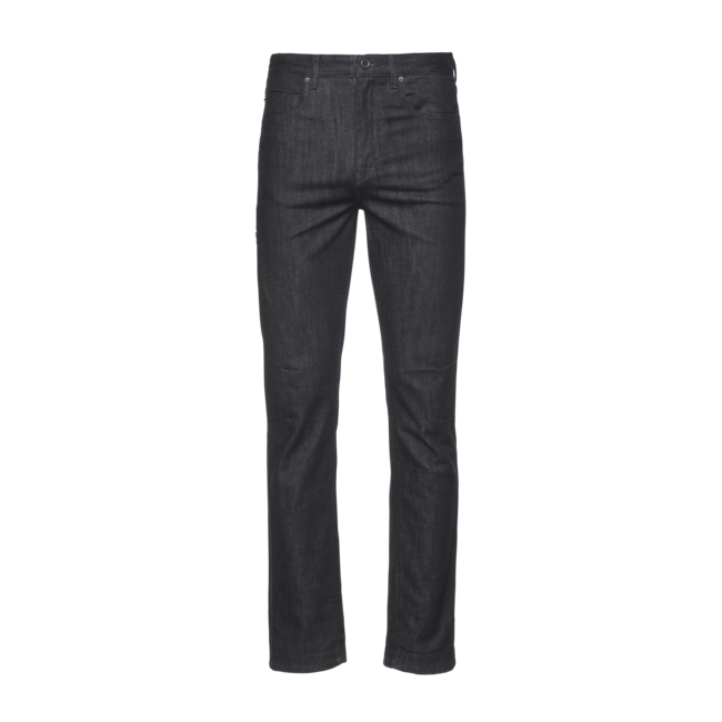 Black Men's Diamond Mission Wool Denim Jeans, Dark Grey