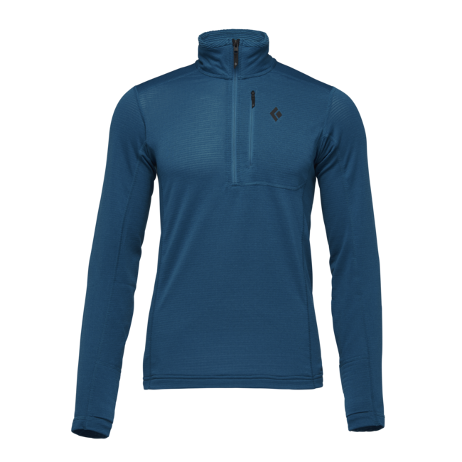 Black Diamond Coefficient Lt Men's Long Sleeve Shirt with Zip, Kingfisher
