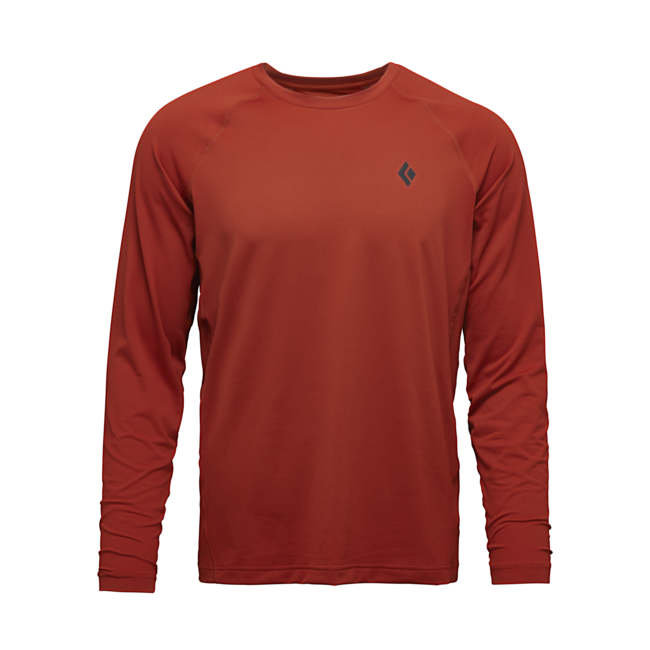 Black Diamond Alpenglow Crew Long Sleeve T-Shirt Men's, Burnt Sienna