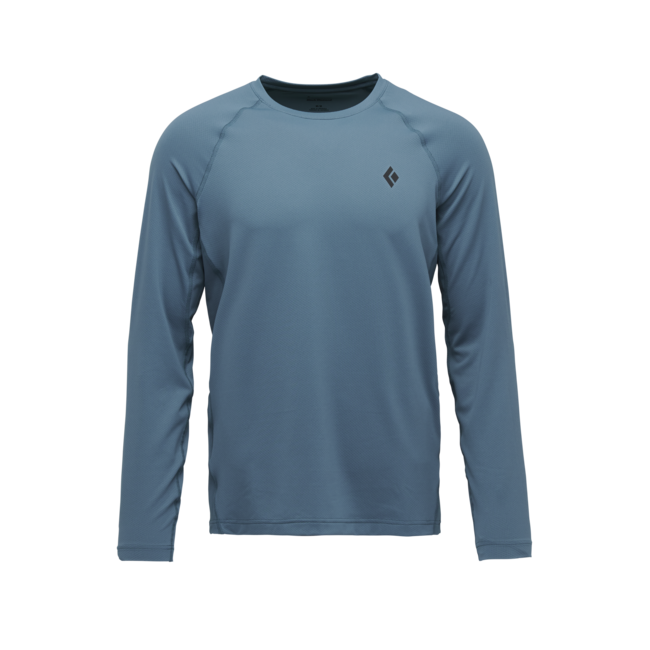 Black Diamond Alpenglow Crew Men's Long Sleeve T-Shirt, Creek Blue