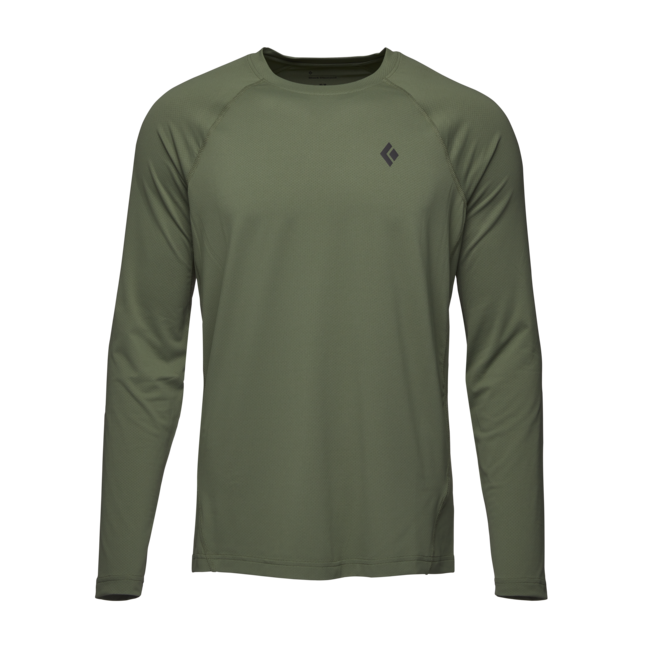 Black Diamond Alpenglow Crew Men's Long Sleeve T-shirt, Tundra