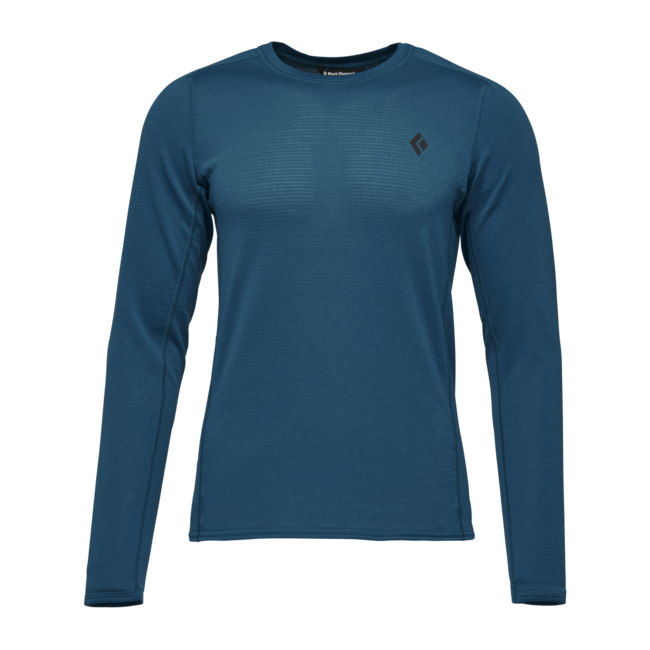 Black Diamond Coefficient Lt Crew Men's Long Sleeve Shirt, Kingfisher