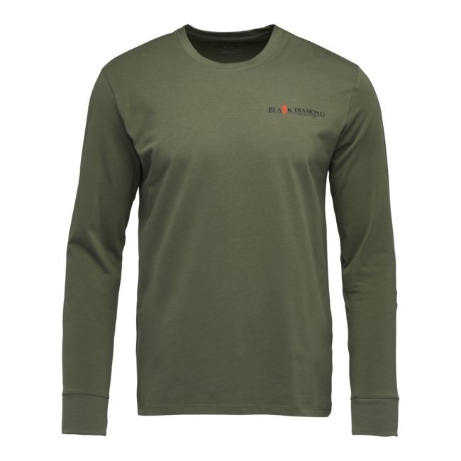 Black Diamond Men's Heritage Wordmark Long Sleeve Shirt, Tundra