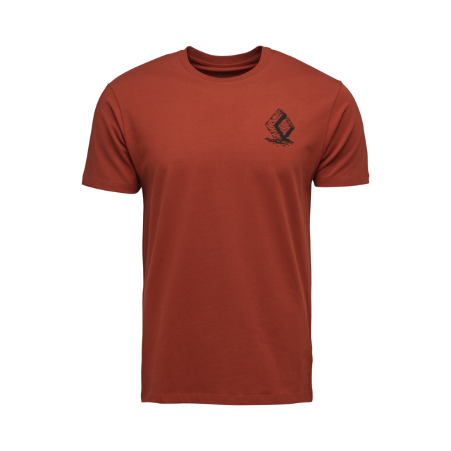 Black Diamond Boulder Men's Short Sleeve Shirt, Burnt Sienna