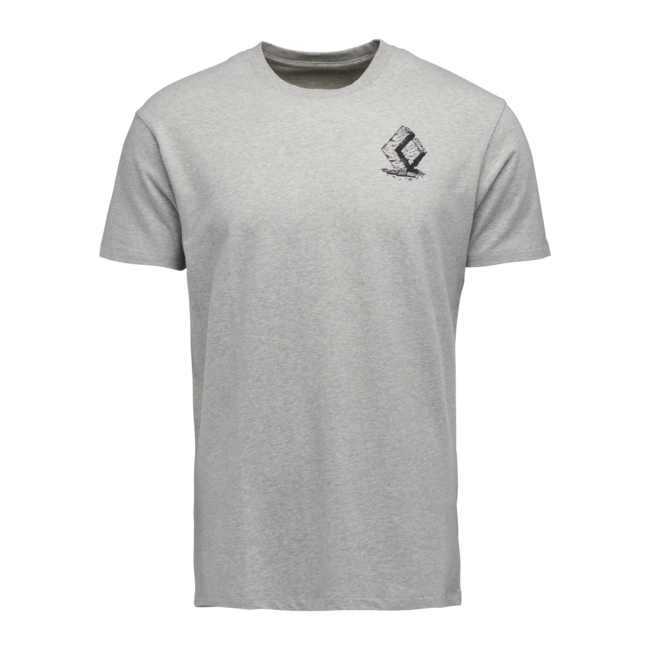 Black Diamond Boulder Men's T-Shirt, Nickel Heather