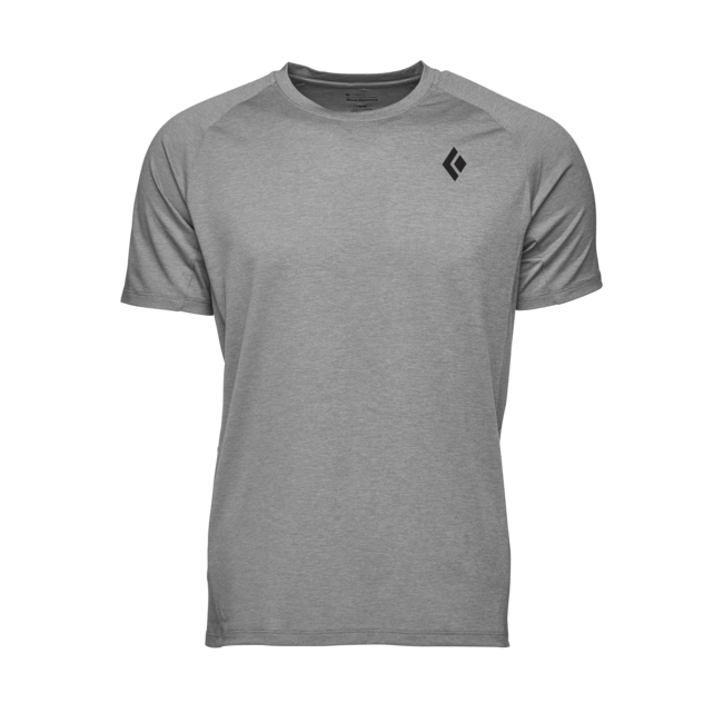 Black Diamond Lightwire Tech Men's Short Sleeve T-Shirt, Steel Grey